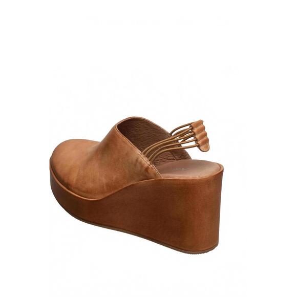 NEW ANTELOPE women's brooks leather mules in brown - Picture 6 of 6